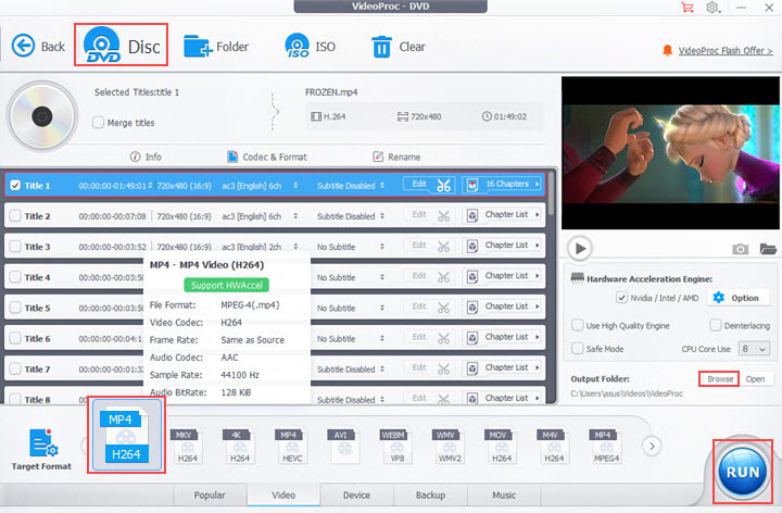 convert dvd to mp4