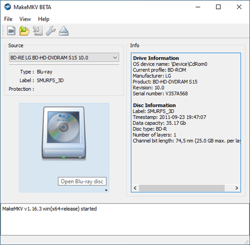 makemkv load blu ray pc
