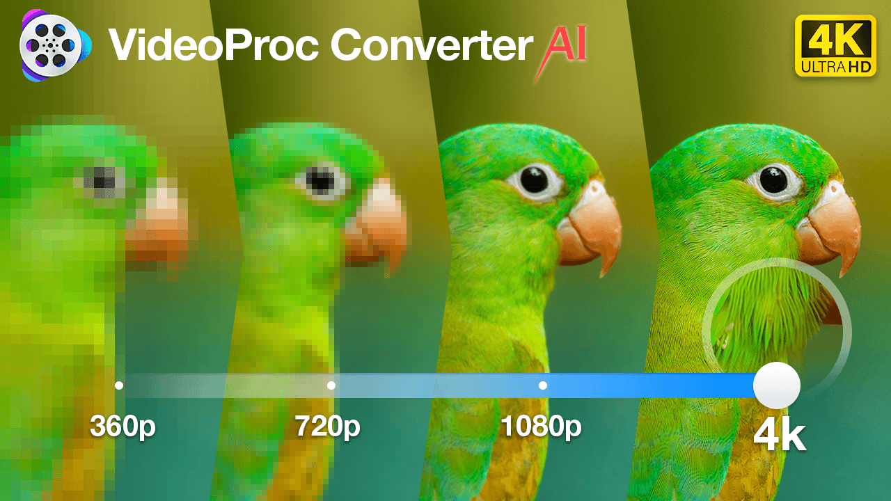 videoproc converter ai upscaling